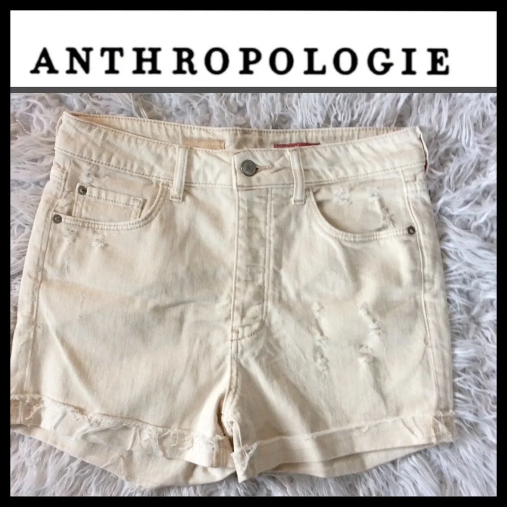 NWOT Anthro Pilcro Ultra High Rise Denim Shorts - Picture 6 of 11